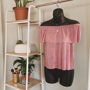Pink Velvet Off-shoulder - Shift(SM)